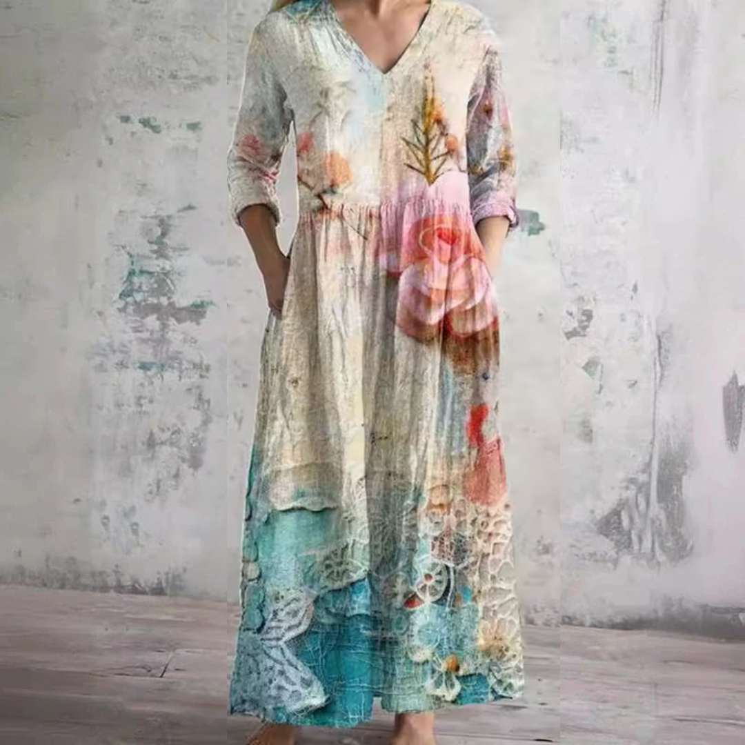 PATRICIA | Floral midi dress