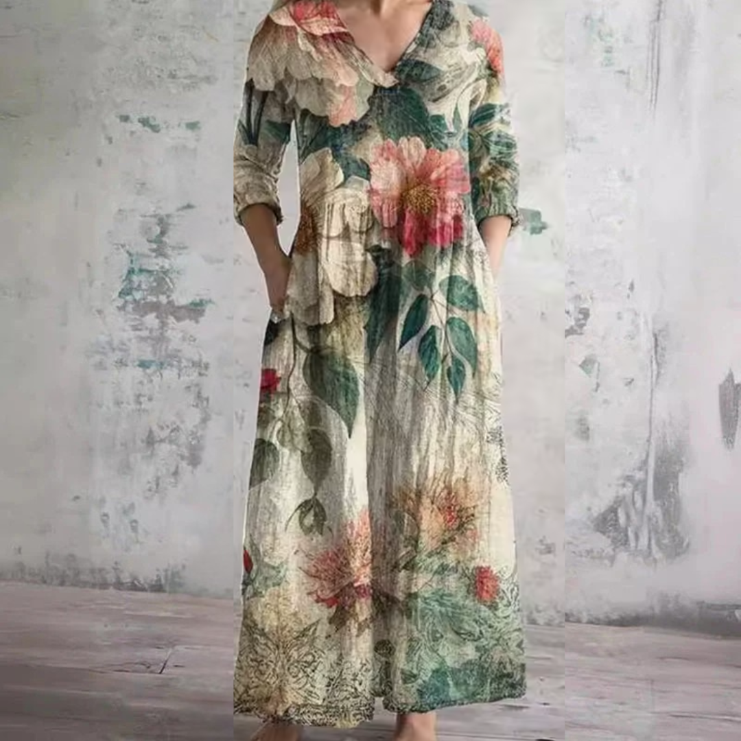 TARA | Floral midi dress