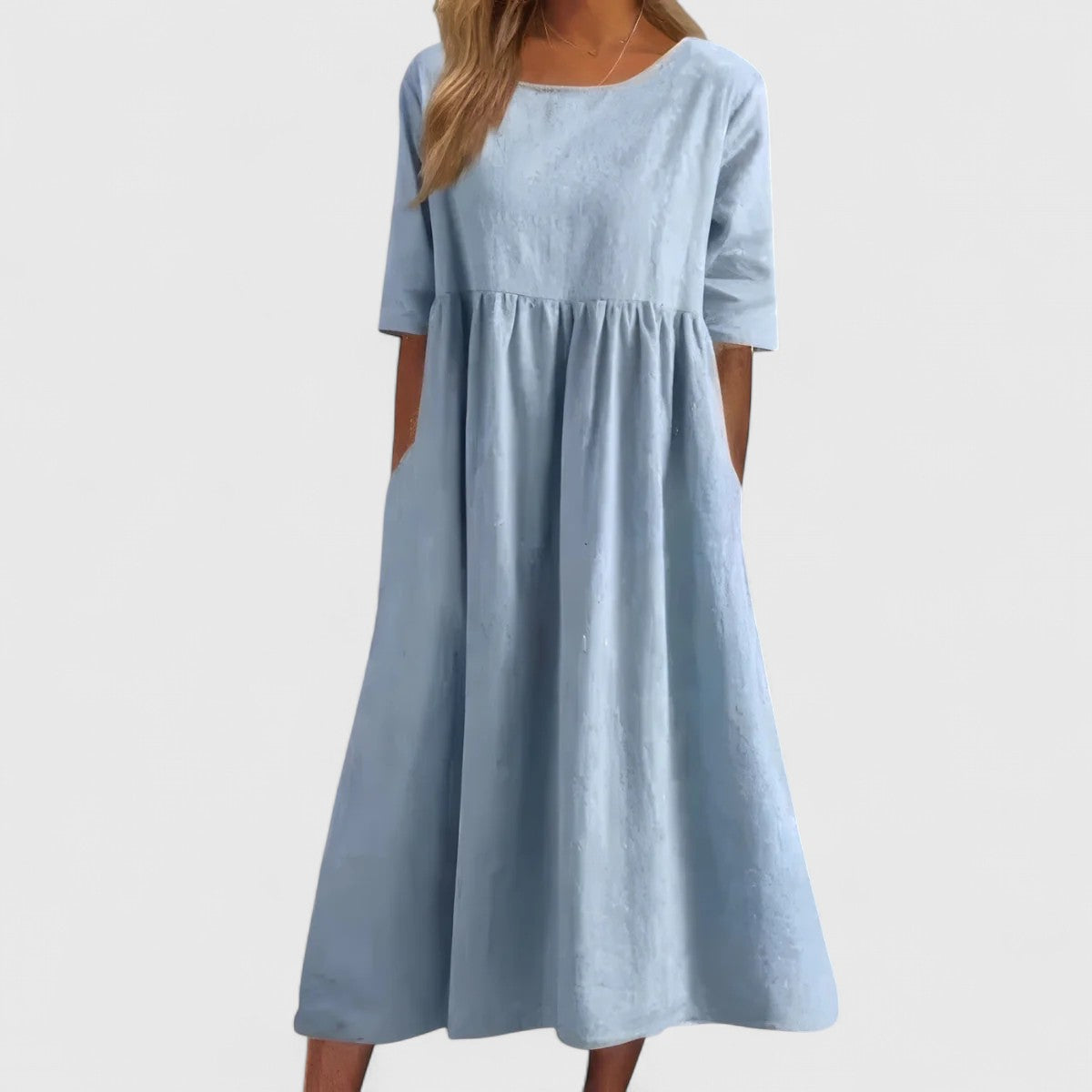 HUI LING | Lightweight cotton midi dress