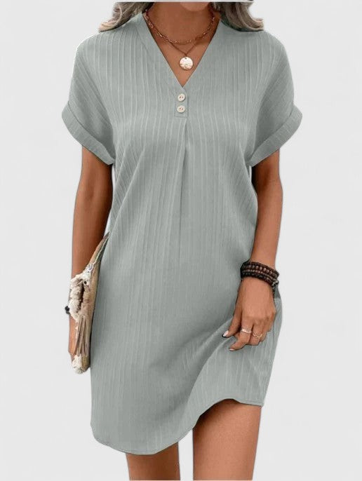 NURUL | Draped relaxed-fit dress