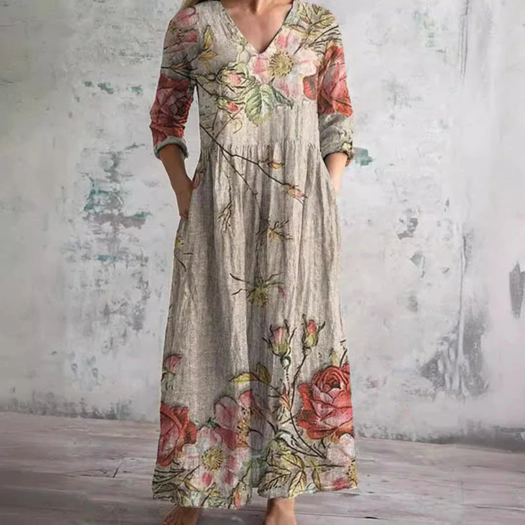 AISYAH | Floral midi dress