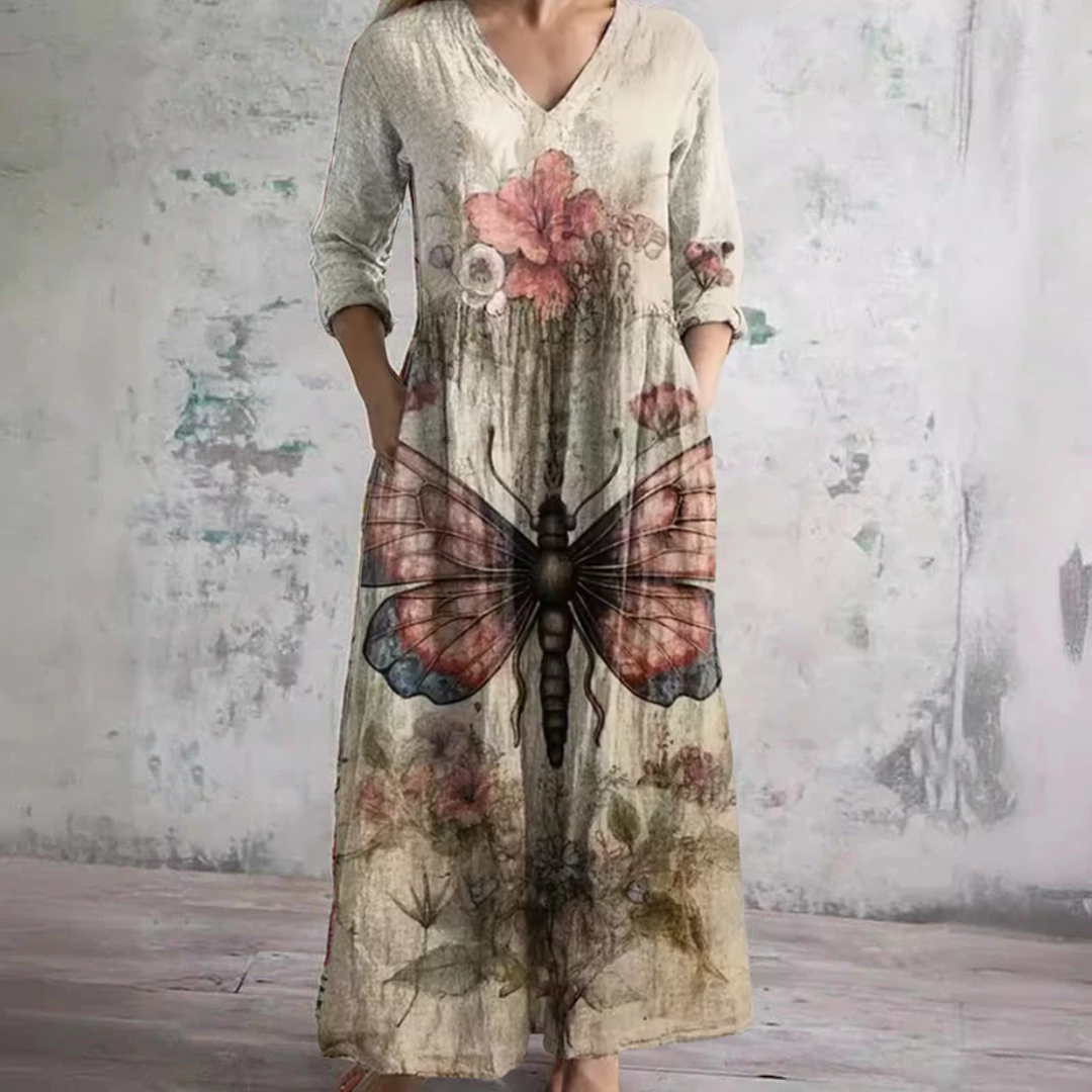 EVELYN | Floral midi dress