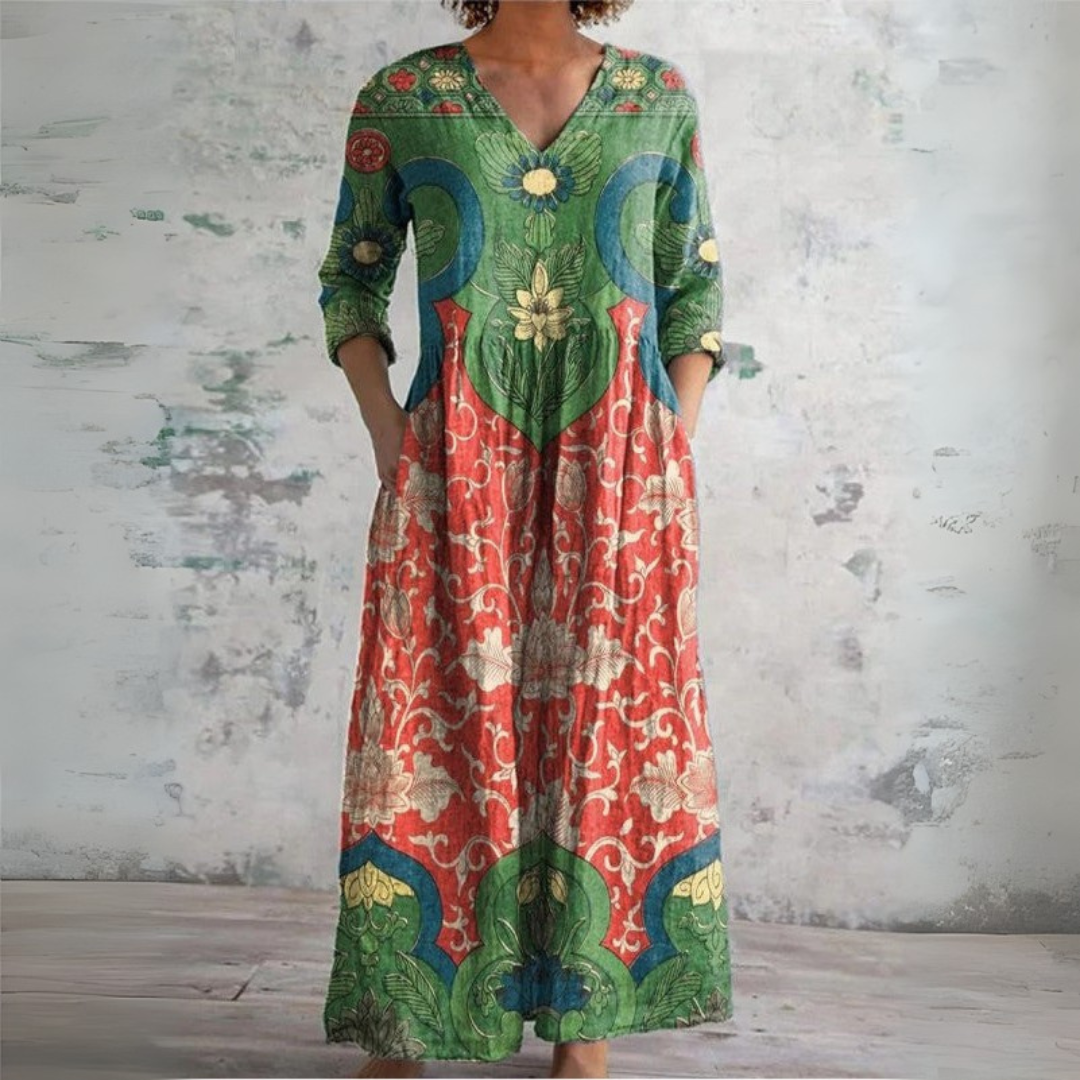 JESSICA | Vintage floral maxi dress