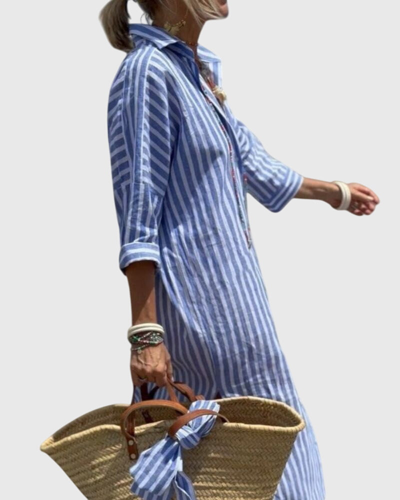 ELLEN | Striped midi dress