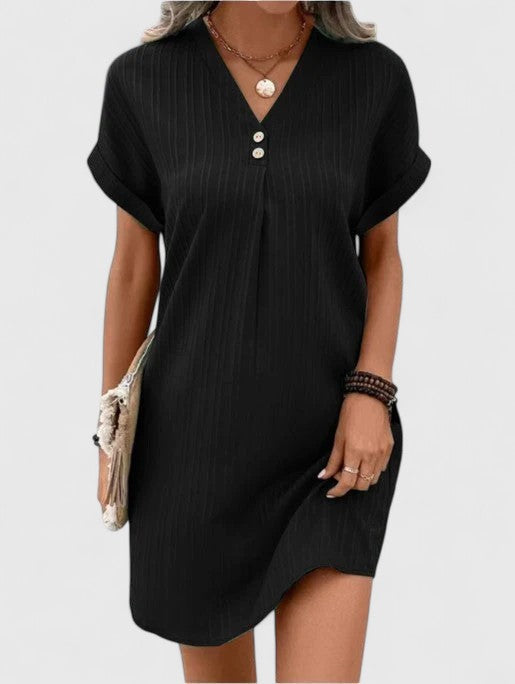 NURUL | Draped relaxed-fit dress