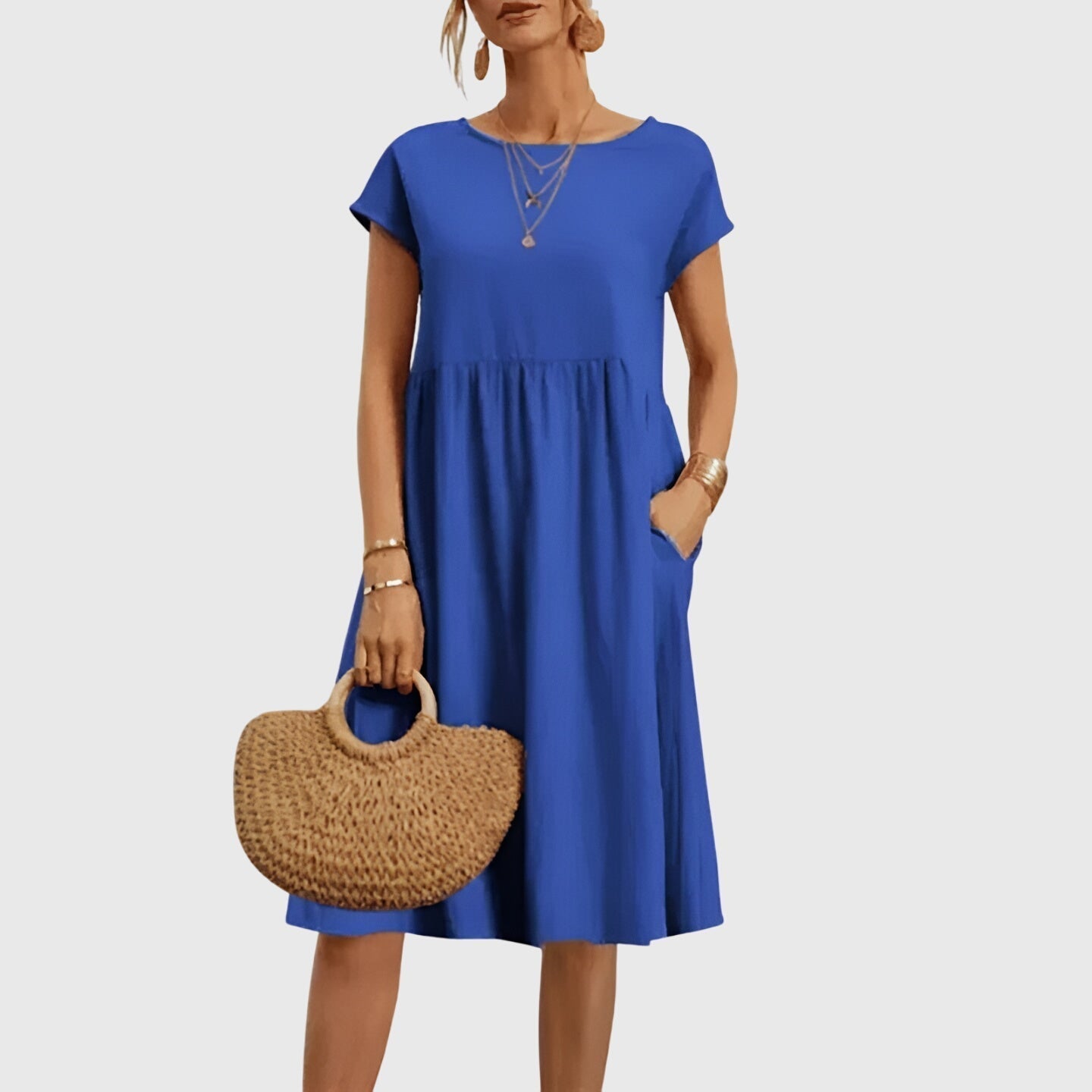 DENISE | Flowing spring midi dress