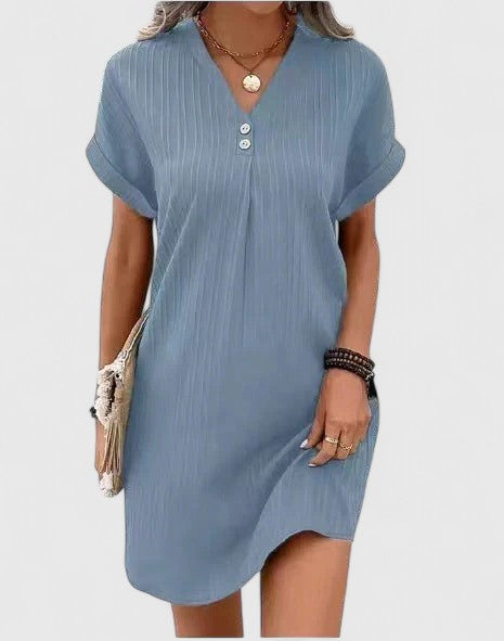 NURUL | Draped relaxed-fit dress
