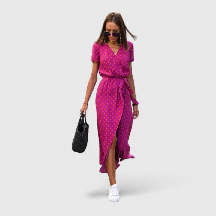 WENQI | Midi dress with side slit