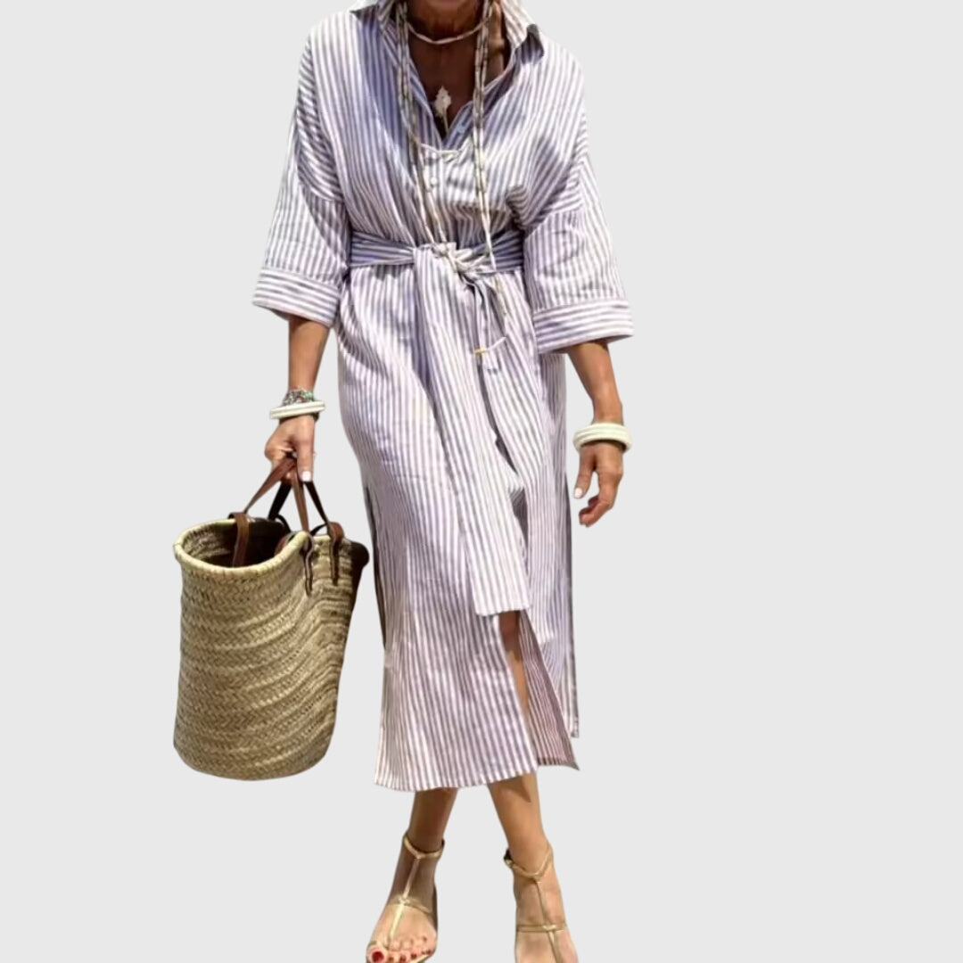 ELLEN | Striped midi dress