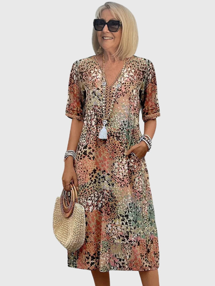 YVONNA | Floral midi dress