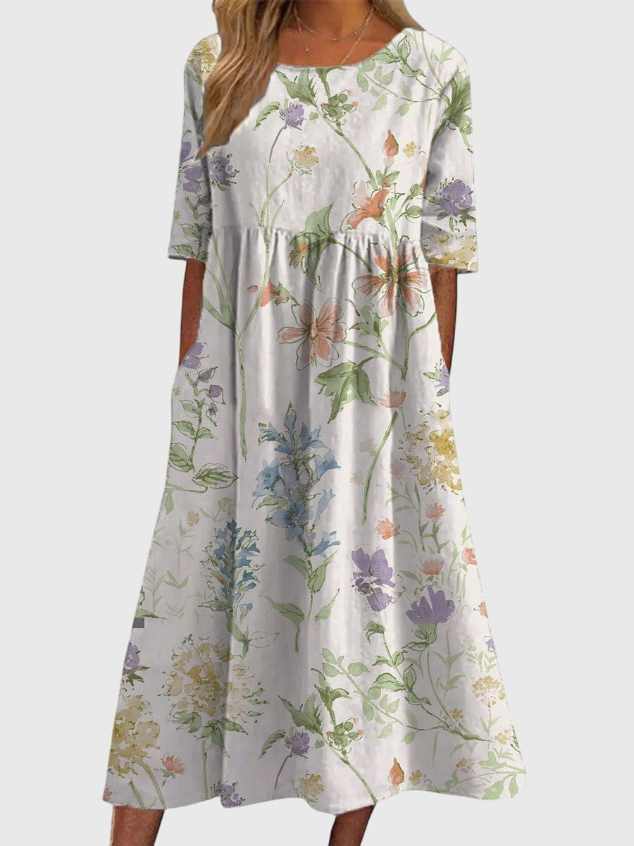 JIA HUI | Embroidered flattering dress