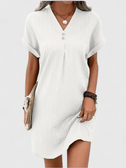 NURUL | Draped relaxed-fit dress