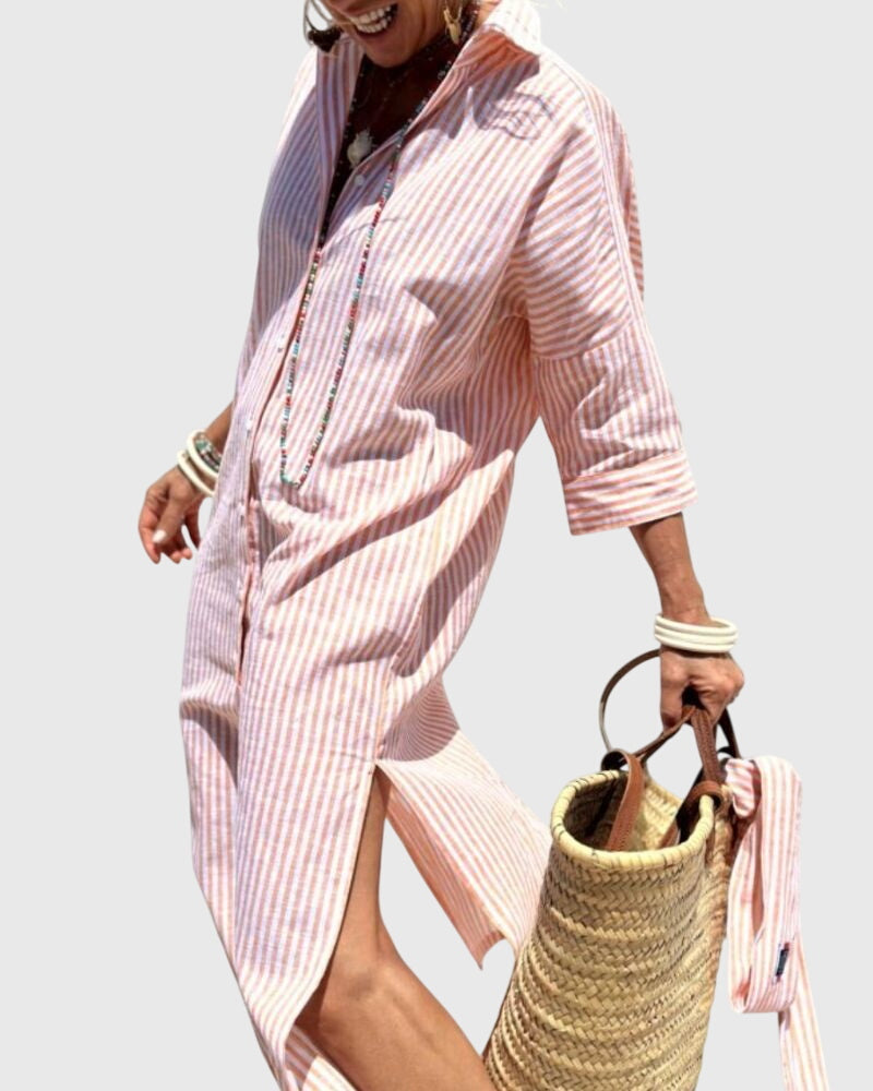 ELLEN | Striped midi dress