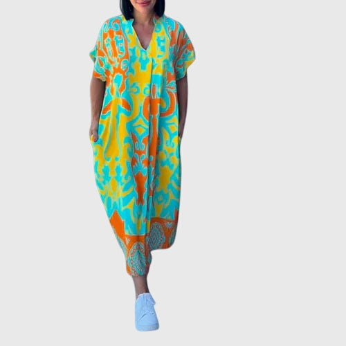 HANA | Floral wrap dress