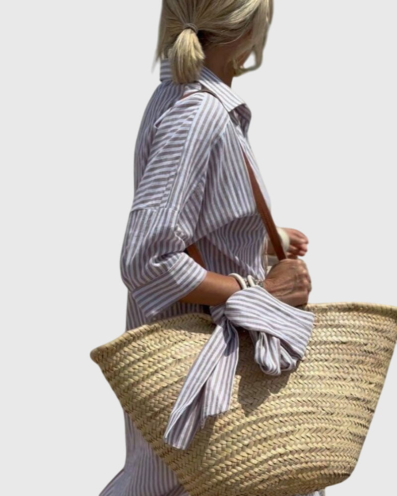 ELLEN | Striped midi dress