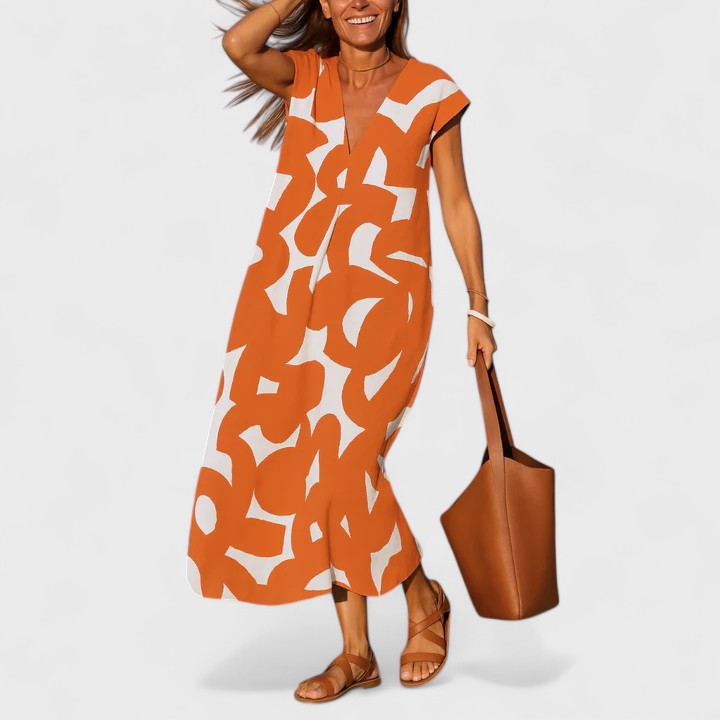 VALERY | Flowing V-neck dress