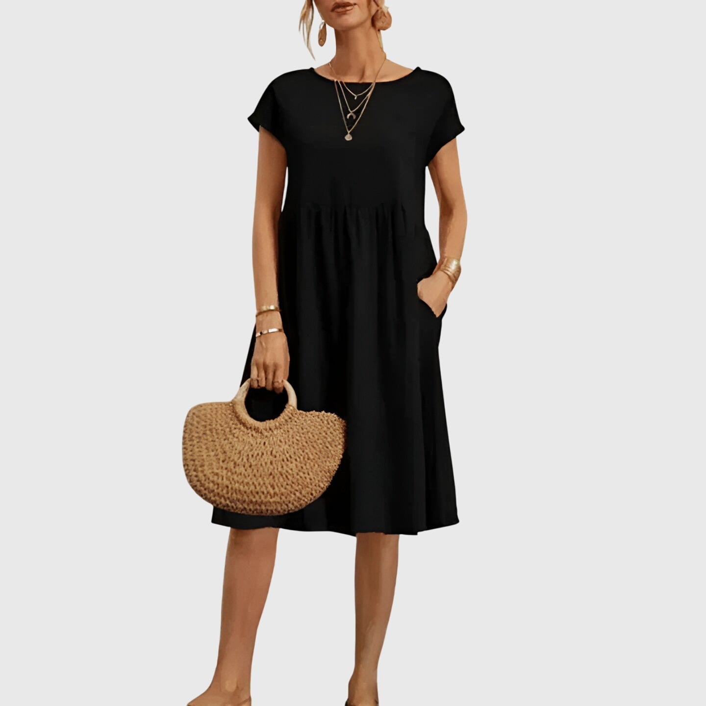 DENISE | Flowing spring midi dress