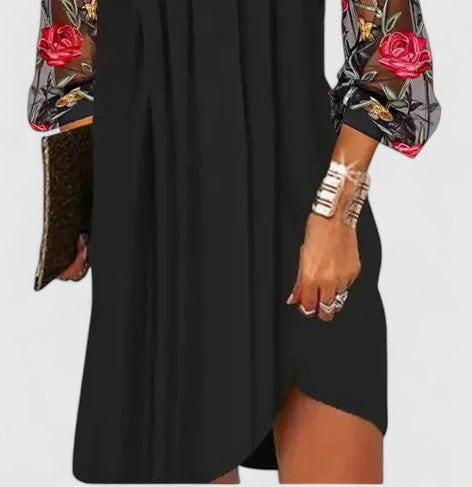 MELISSA | Mini dress with sheer sleeves