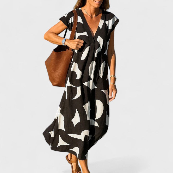 VALERY | Flowing V-neck dress