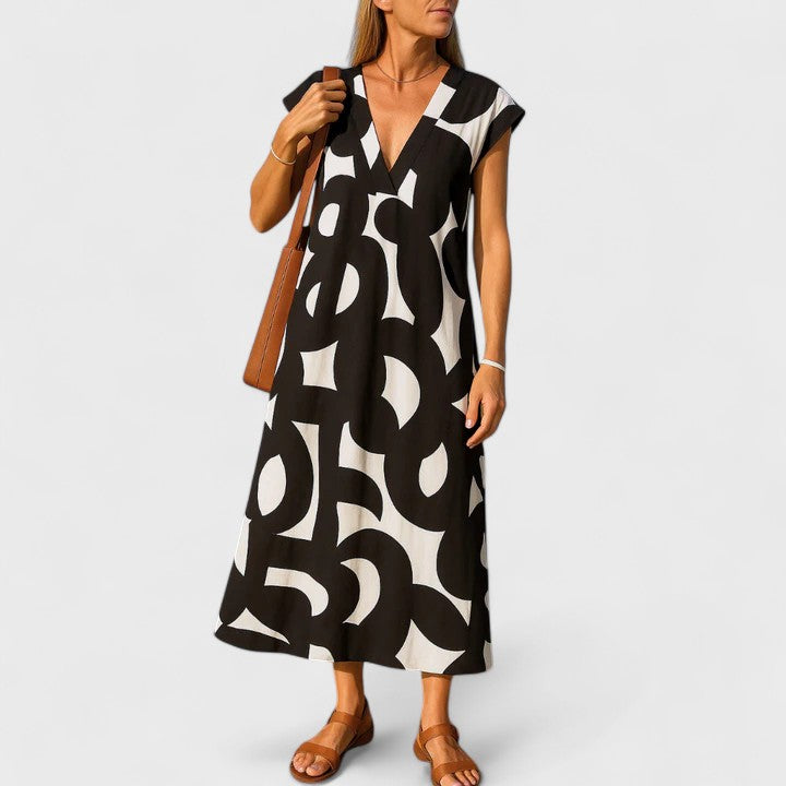 VALERY | Flowing V-neck dress