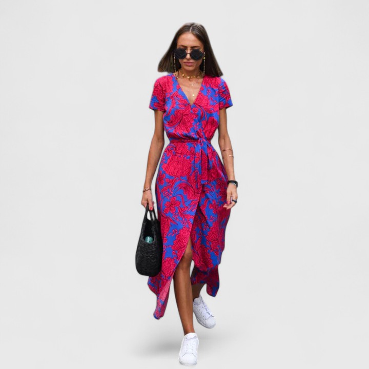 WENQI | Midi dress with side slit
