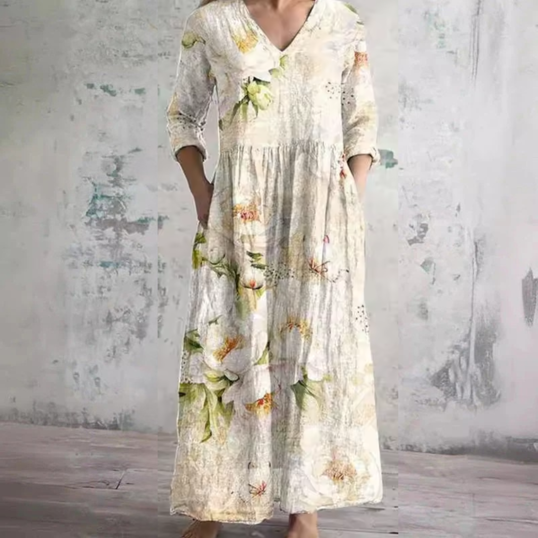 PRIYA | Floral midi dress