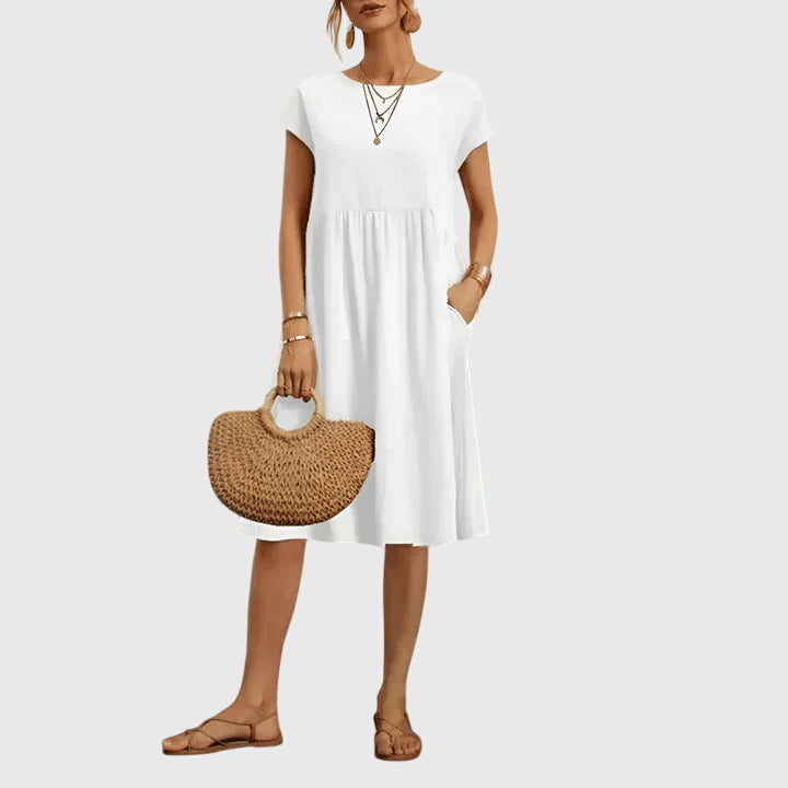 DENISE | Flowing spring midi dress