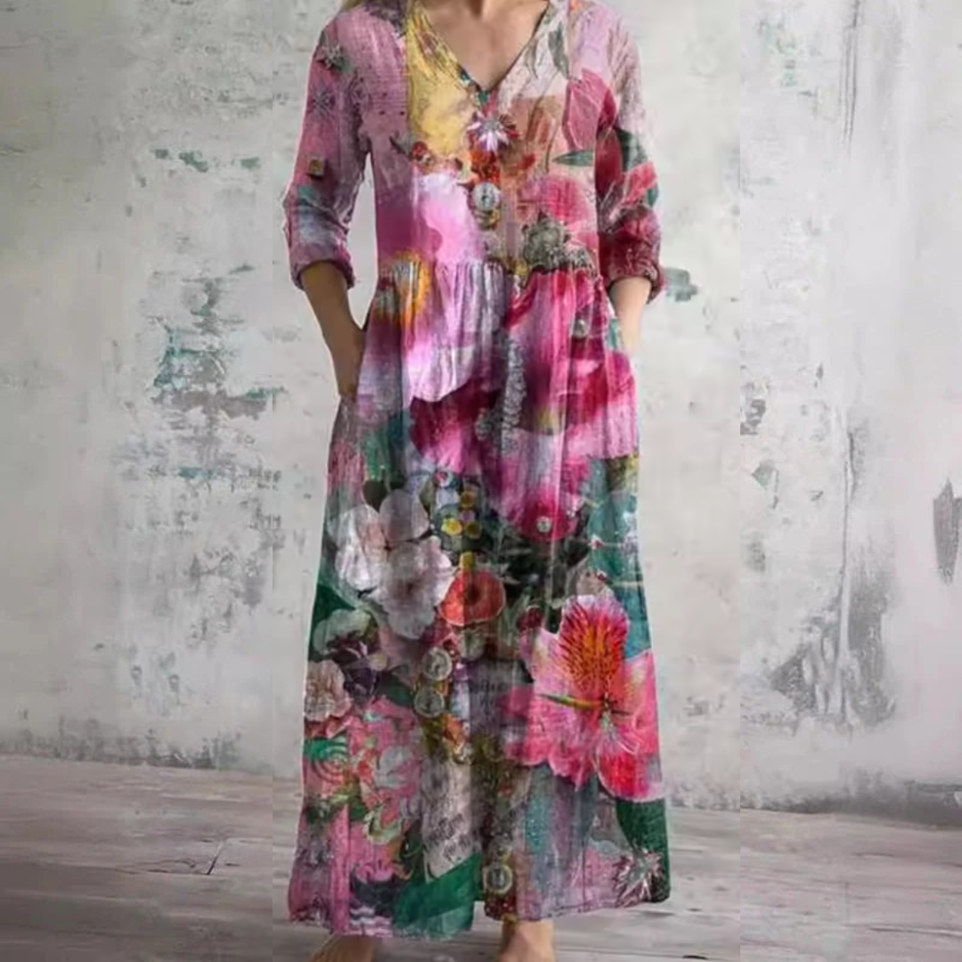 LYNN | Floral midi dress