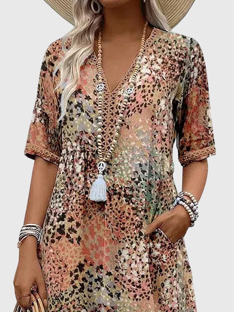 YVONNA | Floral midi dress