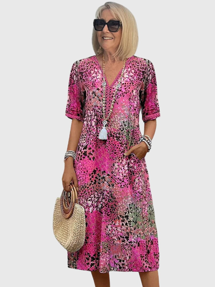 YVONNA | Floral midi dress