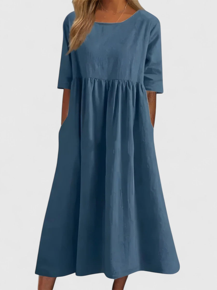 HUI LING | Lightweight cotton midi dress