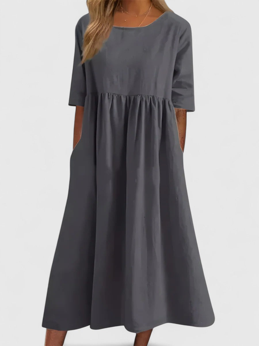HUI LING | Lightweight cotton midi dress