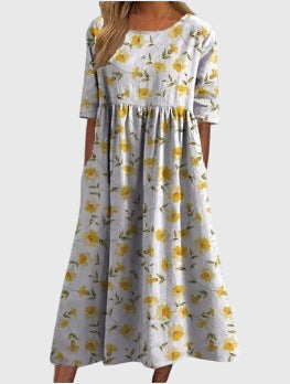 JIA HUI | Embroidered flattering dress