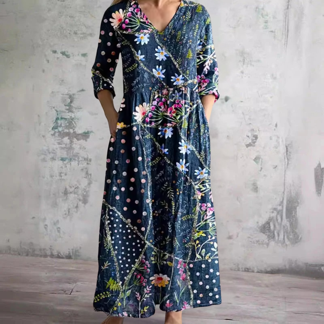 MICHELLE | Floral midi dress