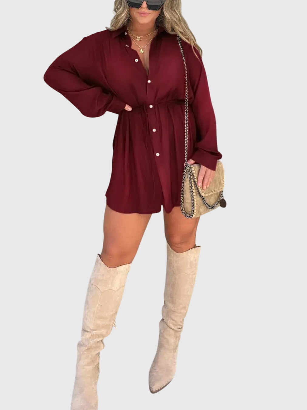 PRIYA | Romper dress with built-in shorts