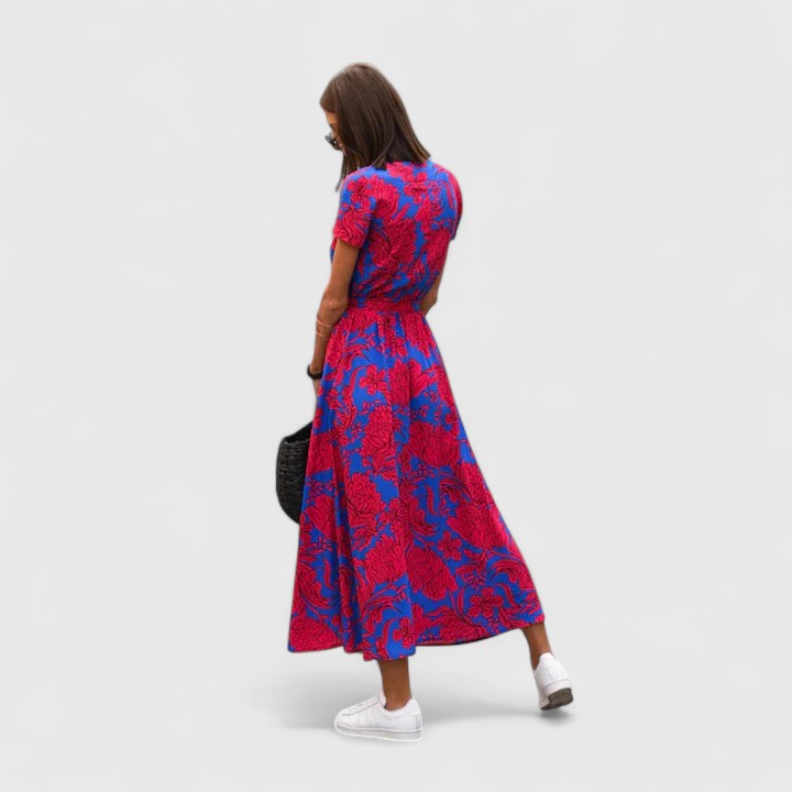 WENQI | Midi dress with side slit