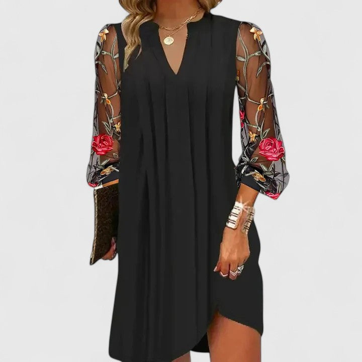 MELISSA | Mini dress with sheer sleeves