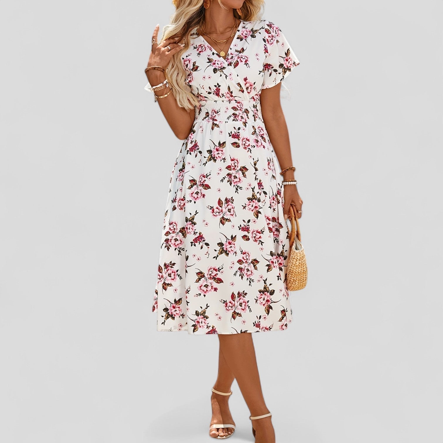 ANANYA | Midi dress with V-neck