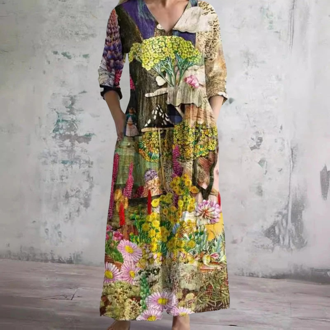 SITI | Floral midi dress