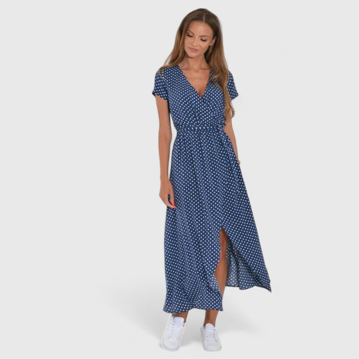 WENQI | Midi dress with side slit