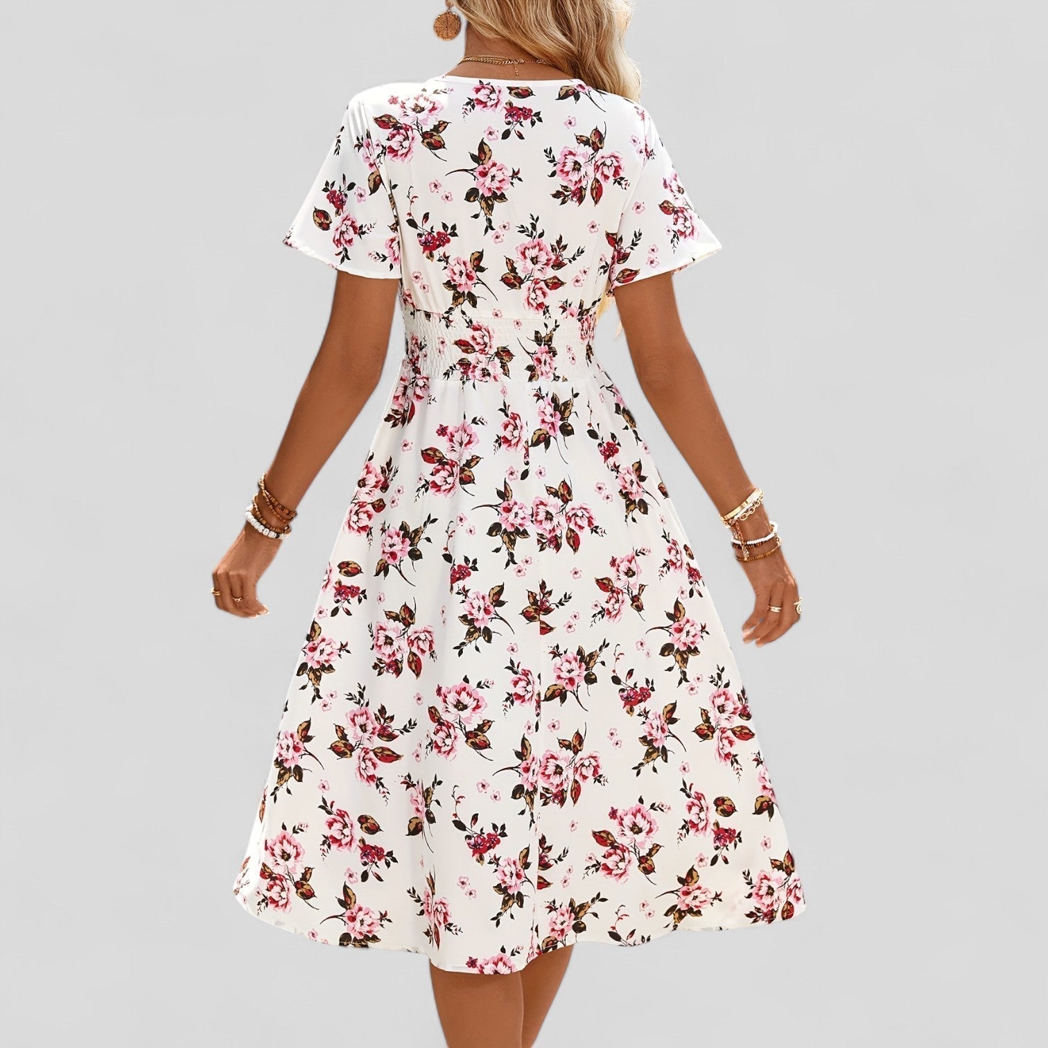 ANANYA | Midi dress with V-neck