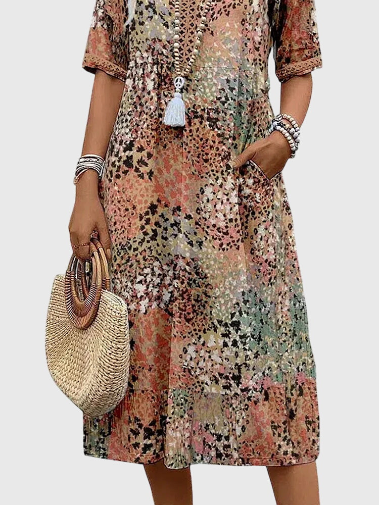 YVONNA | Floral midi dress