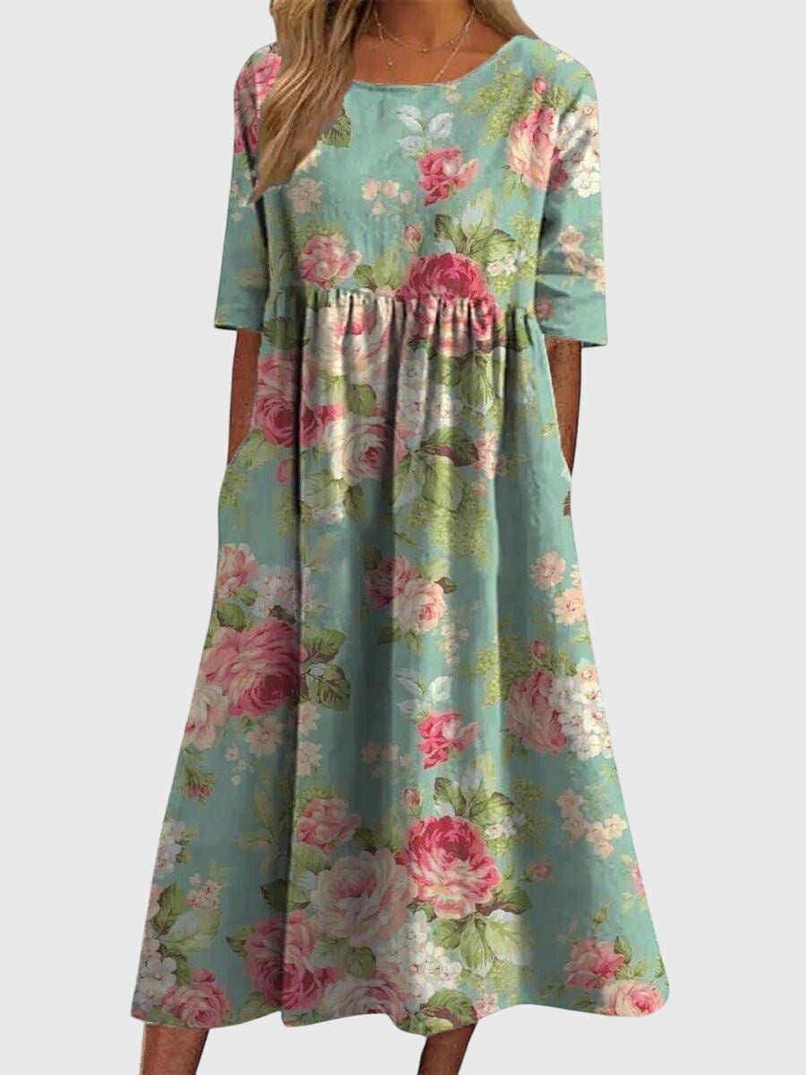 JIA HUI | Embroidered flattering dress