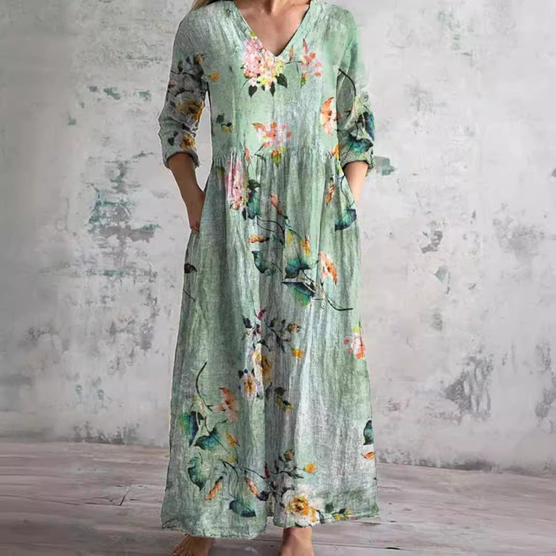 MAYA | Floral midi dress