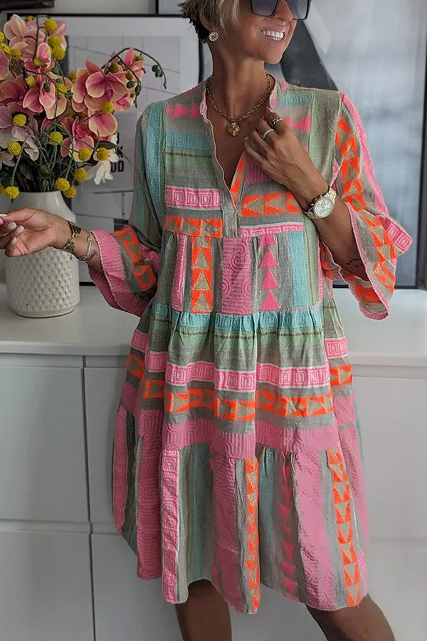 JOANNE | Swing dress with flared sleeves