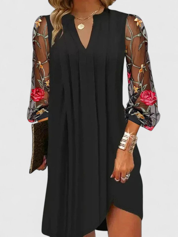 MELISSA | Mini dress with sheer sleeves