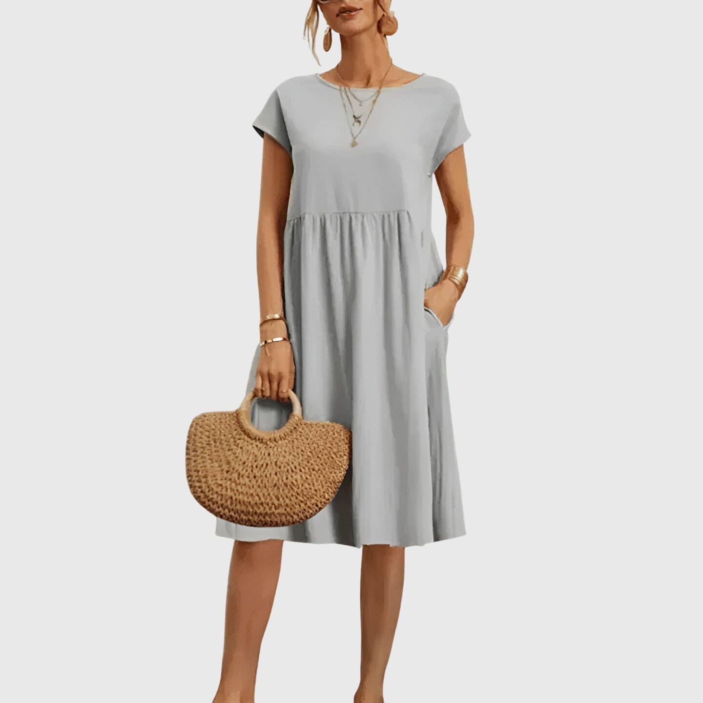 DENISE | Flowing spring midi dress