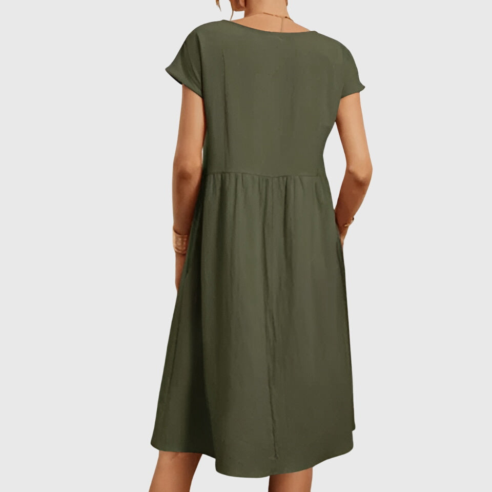 DENISE | Flowing spring midi dress