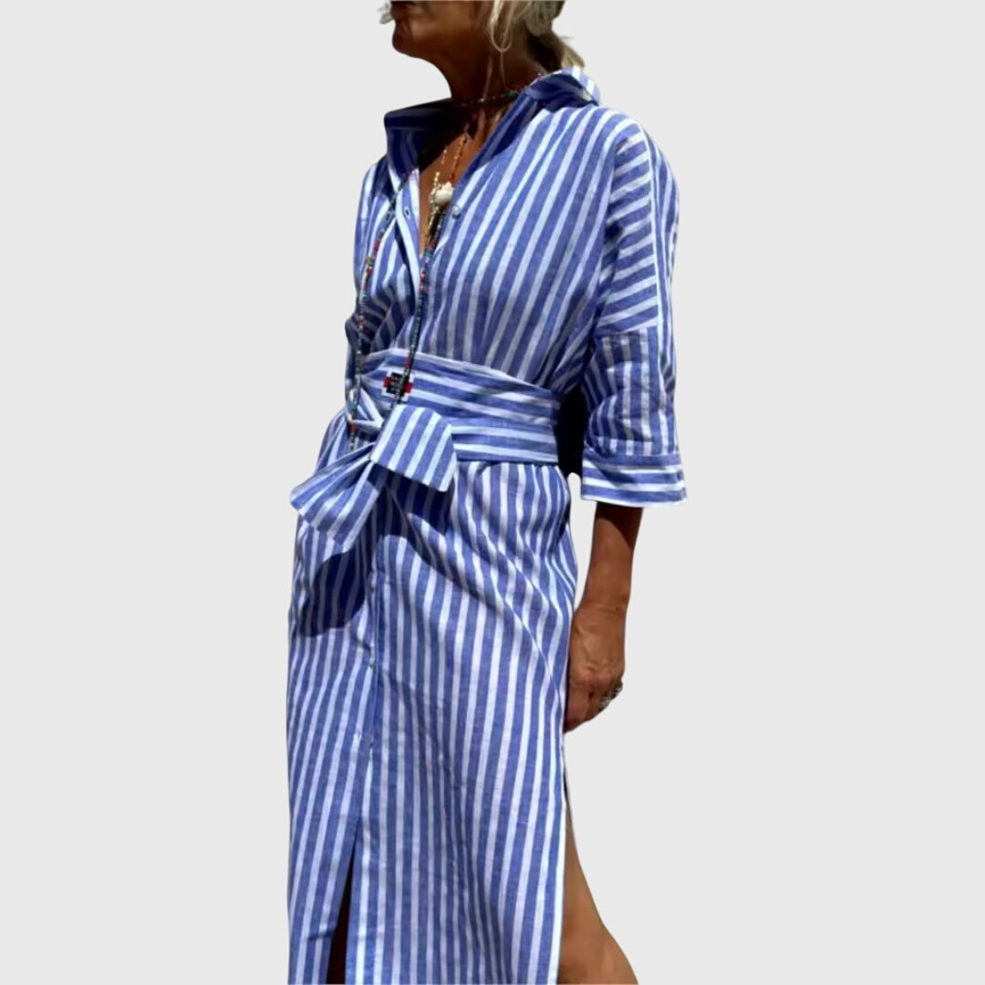 ELLEN | Striped midi dress