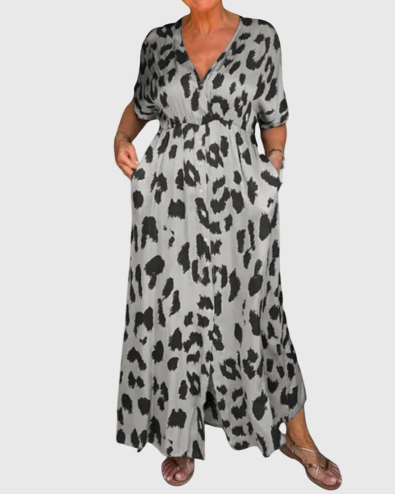 HUI LING | Tiered midi dress